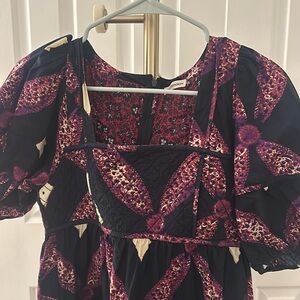 Ulla Johnson Beautiful Print Boat Neck Dress